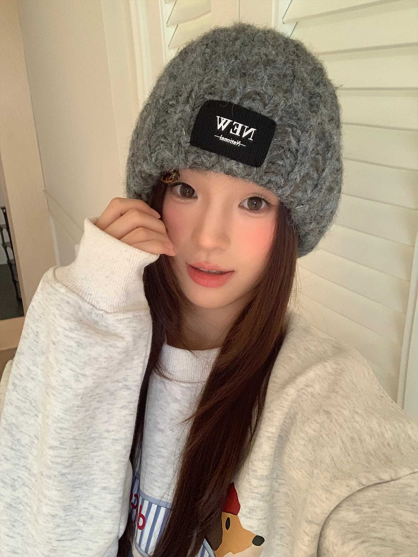 Warm Knitted Hat For Autumn And Winter New Fashion Versatile Outdoor ColdProof EarCovering Hoodie J251022