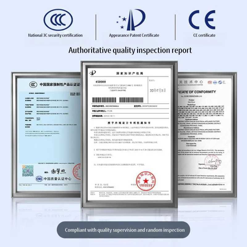 New Hair Salon Hair Dryer EUUK Plug HighPower Quick Drying Net Red Blue Light Hair Salon Home Silent Hammer Hair DryerXJ251022