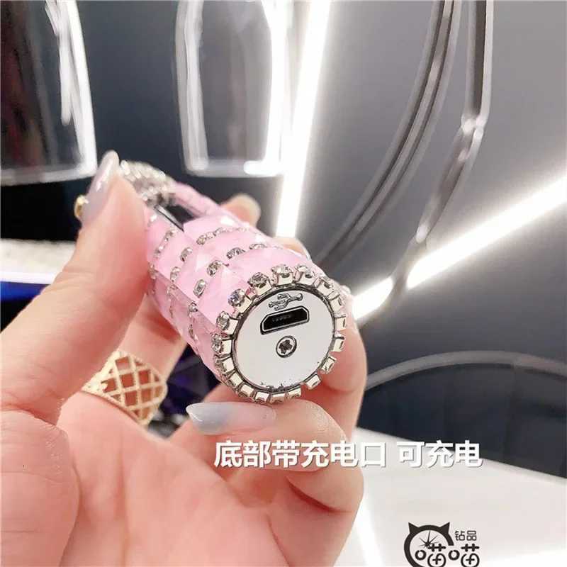 Diamond Double Arc Cute Lighter Portable Cigarette USB Charging Windproof Induction Personzed Cool Gift for Lady C251022