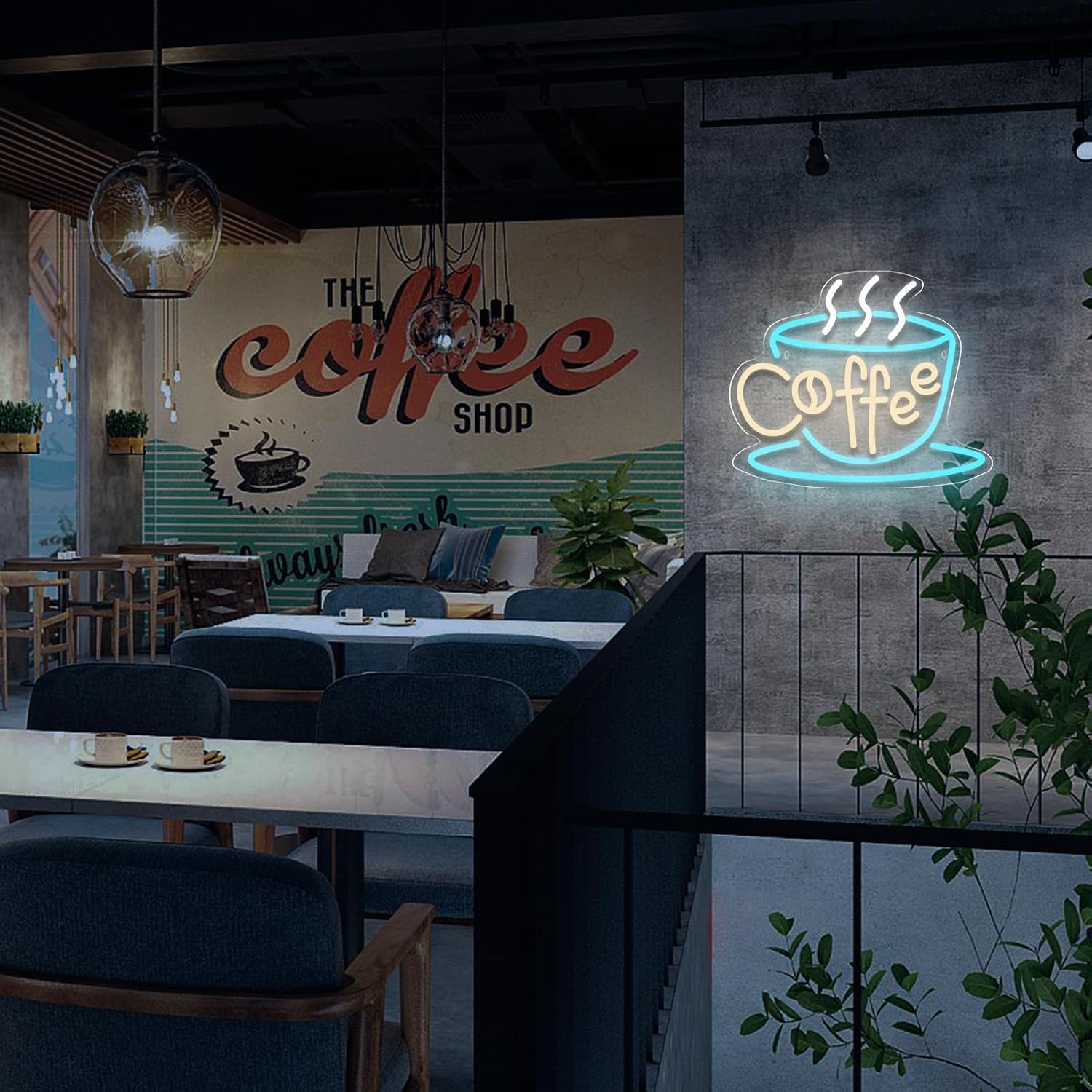 Coffee neon lights for wall decoration are suitable for the opening decoration of coffee shops, kitchens, restaurants, stores, Windows, hotels and bar