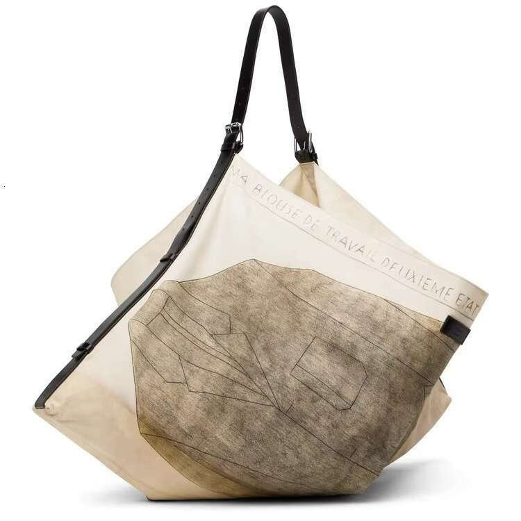 Collaboration Series Canvas Design Sense Niche Tote Single Shoulder Large Capacity Bag