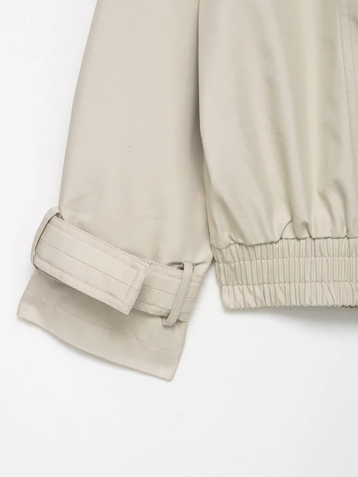 autumn womens casual fashion temperament short fur splicing doublebreasted trench coat jacket 251106