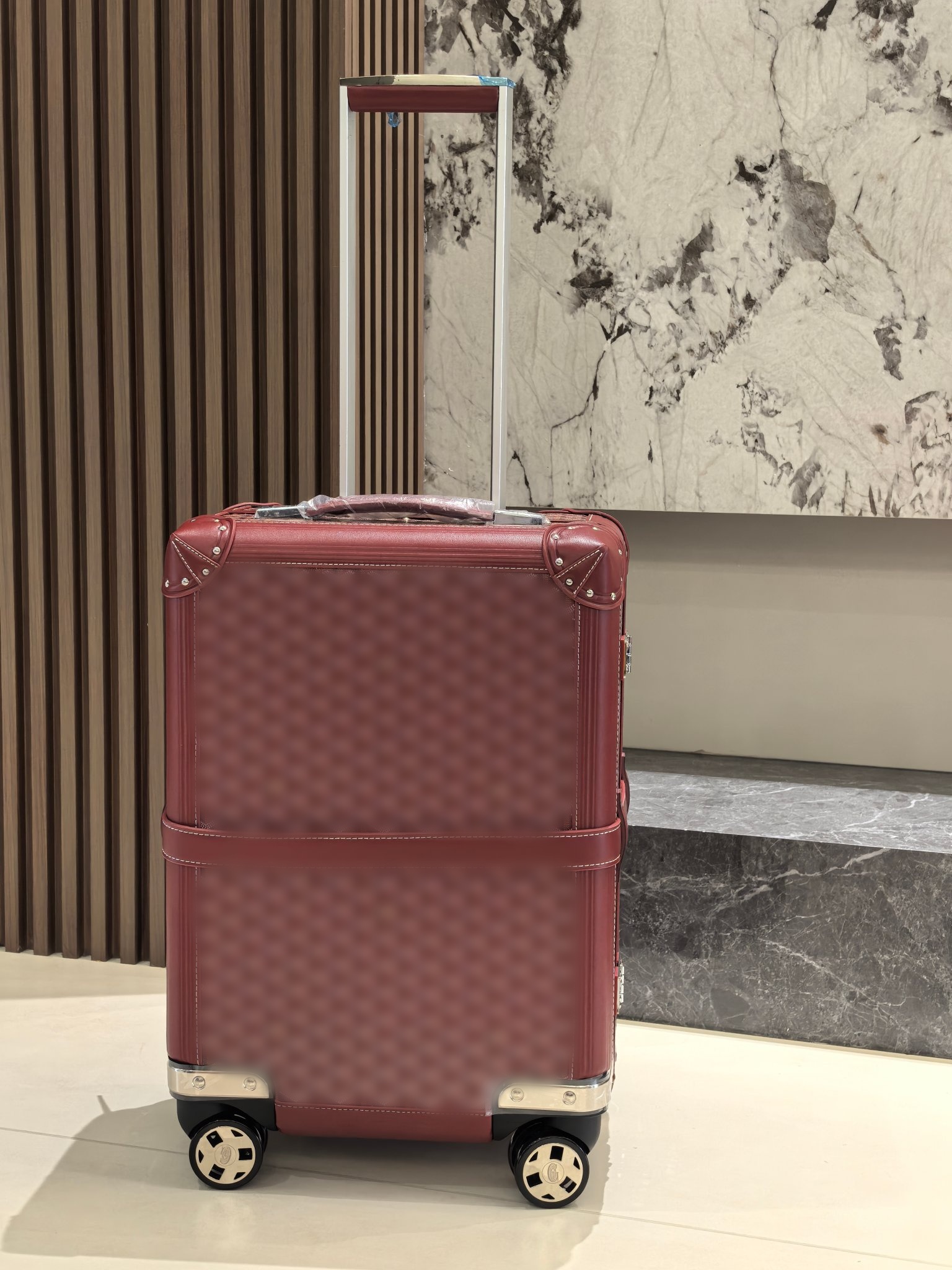 Designer luggage, carry-on suitcase, stylish, trendy, luxurious, one of the most expensive suitcases in the world.