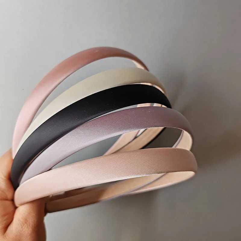 15cm Wide Solid Retro Premium Satin Hairbands Headbands for Women Girls Vintage Bezel for Party Gift Hair Bands Accessories V251022