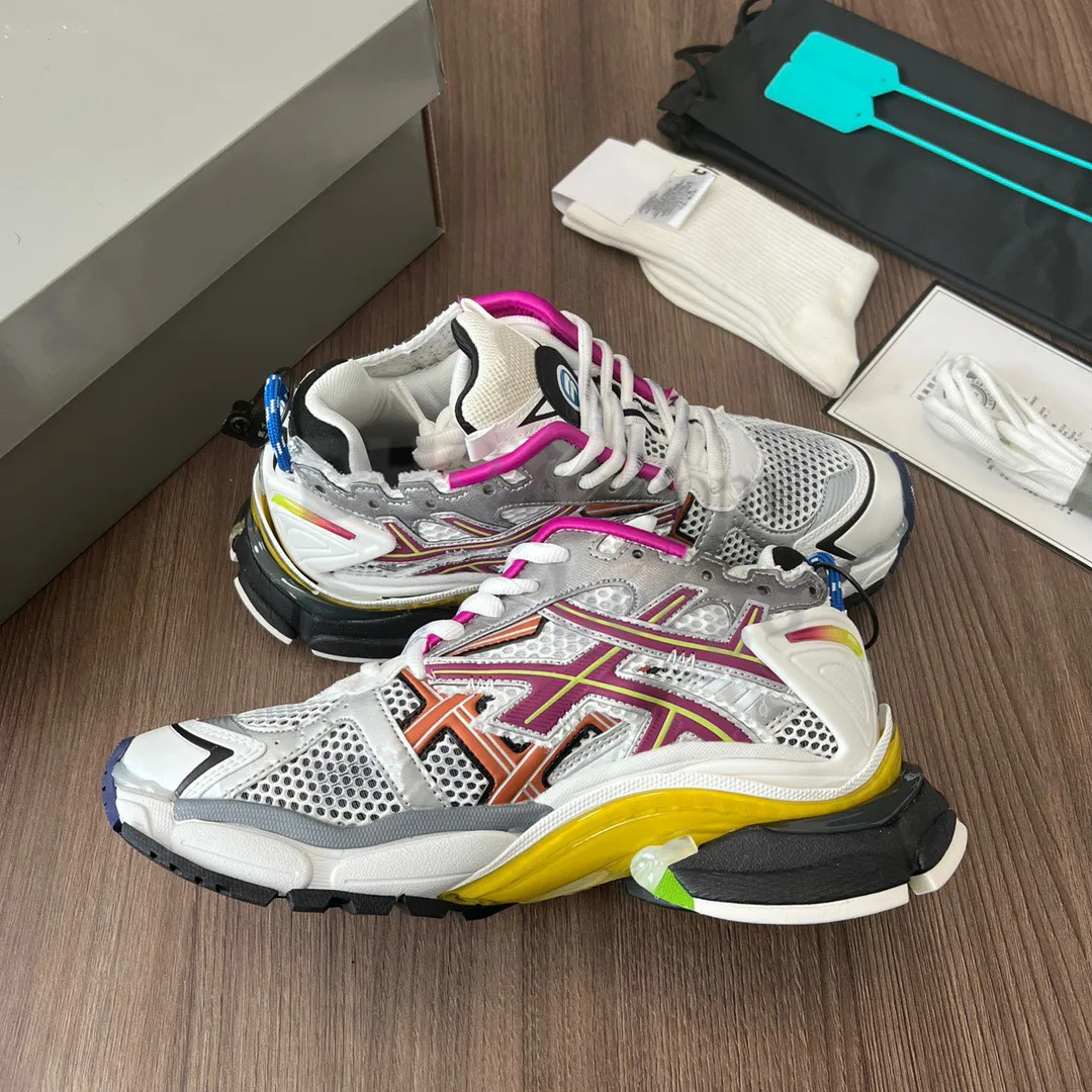 Designer Runner 7.0 Men Mens Black Grey Multi Black White Casual Trainers Shipping from the USA