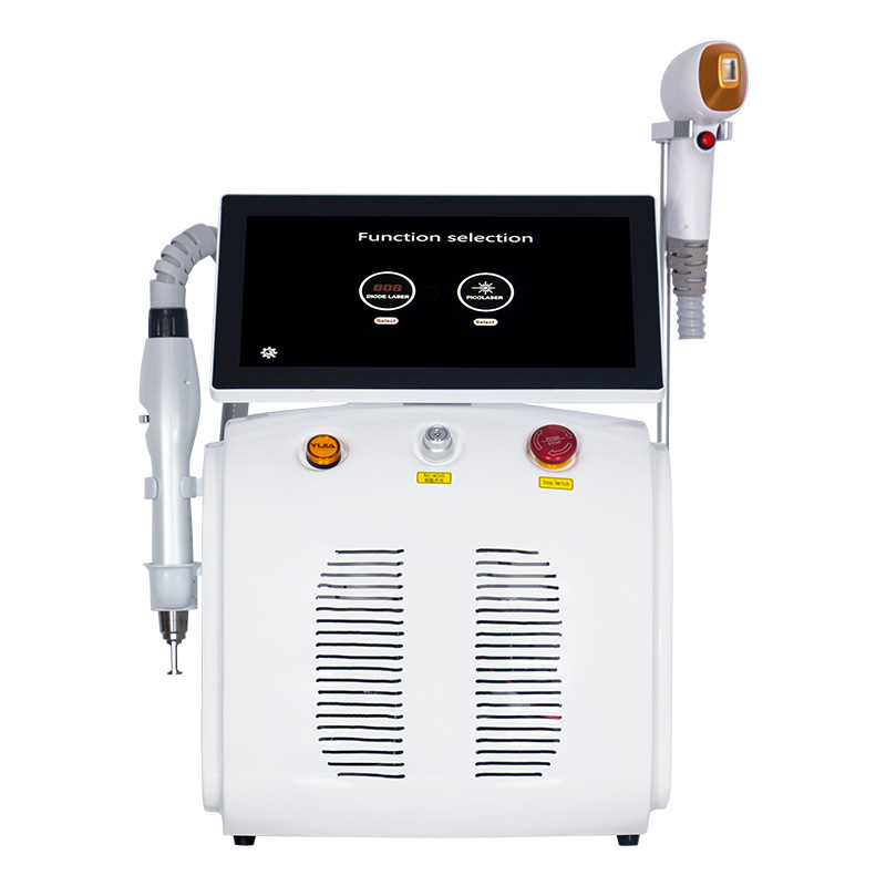 2 In 1 Picosecond Yag Laser Machine Pico Laser Tattoo Removal Ice Titanium Diode Laser 808nm Hair Removal Hot Selling