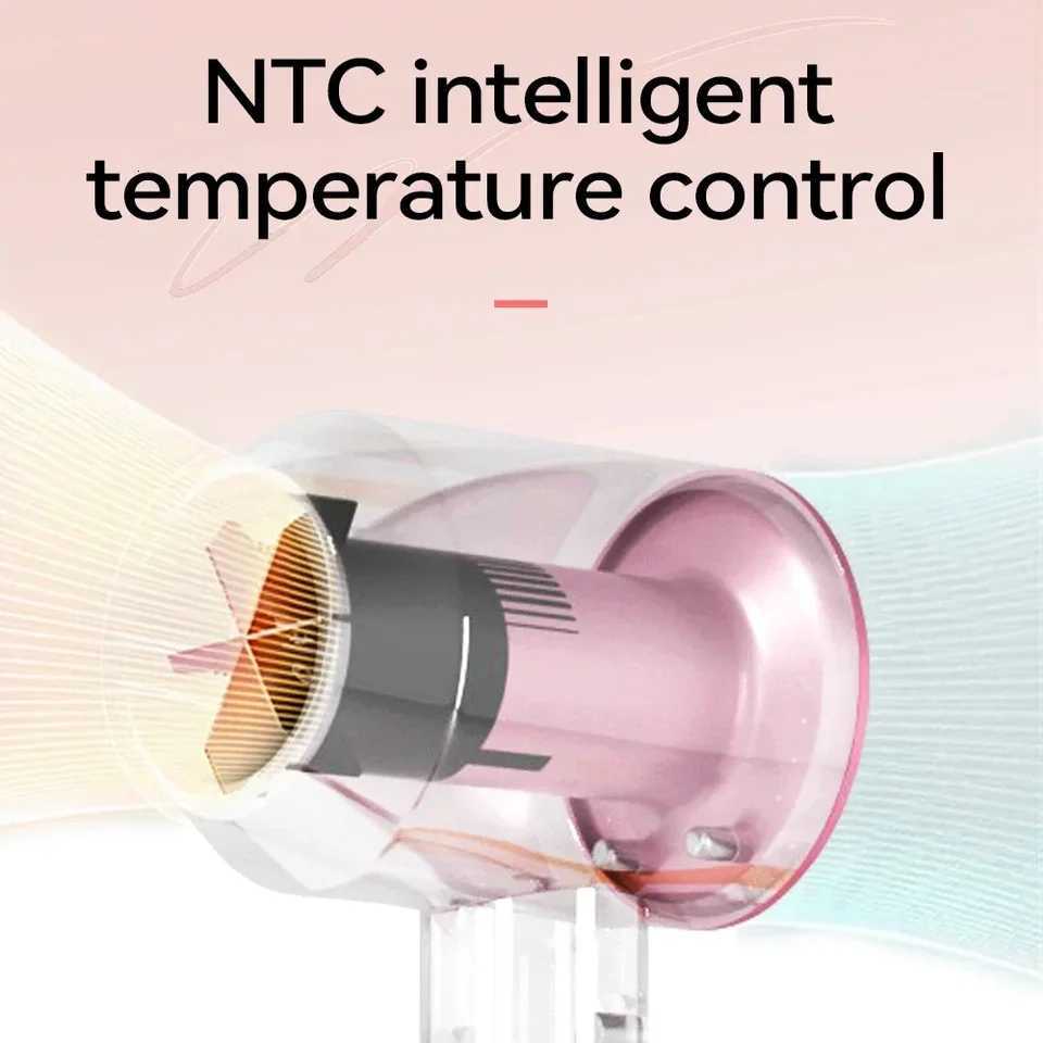 Professional Leafless Hair Dryer Strong Power Blow Hair Dryer Quick Dry Travel Home Hair Styler Negative Ionic with Gift BoxXJ251022