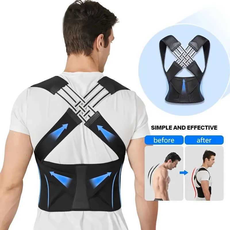 Dropshipping Stock Adjustable Back Posture Corrector Belt Women Men Prevent Slouching Relieve Pain Posture Corrector D251022