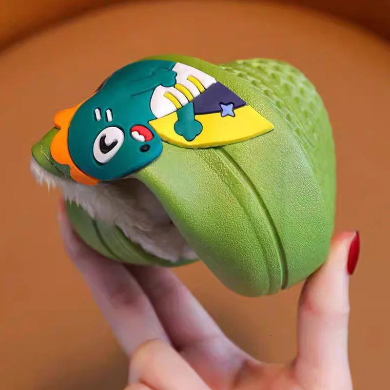 Childrens Cotton Slippers Winter Boys Cute Girls Indoor Children Parentchild Baby Hairy Shoes 251022