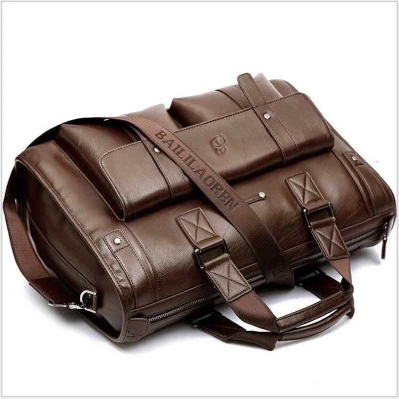 2024 New Luxury Leather Business Mens Briefcase Male Shoulder Bag Brand Men Messenger Bag Travel Computer Bag 14 156 Inch W251022