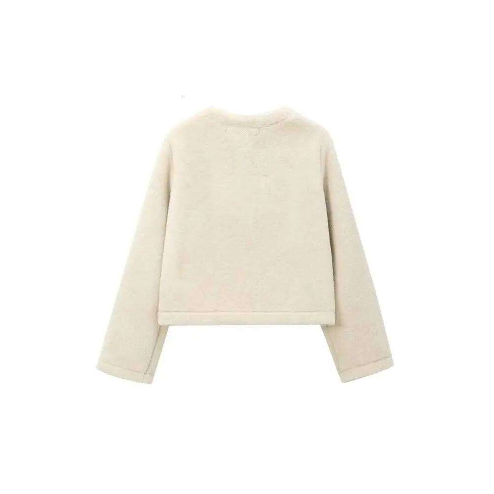 Thick Warm Faux Fur Jacket for Women, Long Sleeve Coat, Front Toggle, Female Outerwear, Chic Tops, Fashion