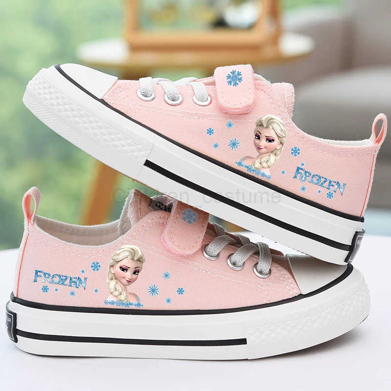 Disney kids frozen Minnie Mickey Mouse princess cute Casual shoes soft bottom sports shoes for girl gift H251022