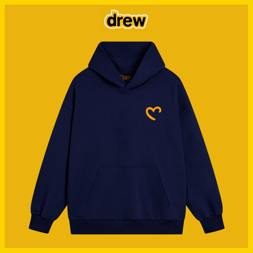 Drew House Smiley Face Heart Print Hoodies