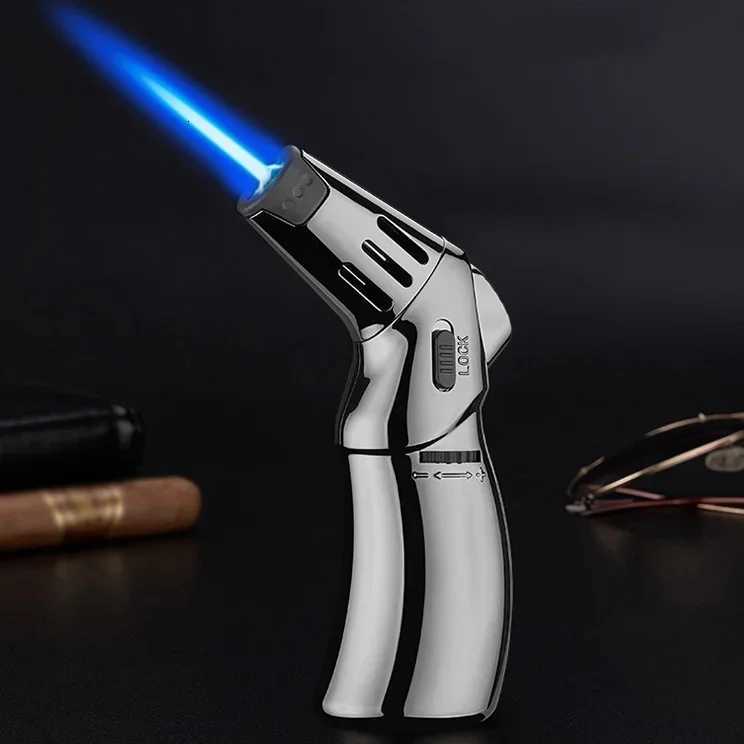 flame inflatable lighter outdoor barbecue kitchen baking high temperature torch tool metal straightin lighterNO GAS C251022