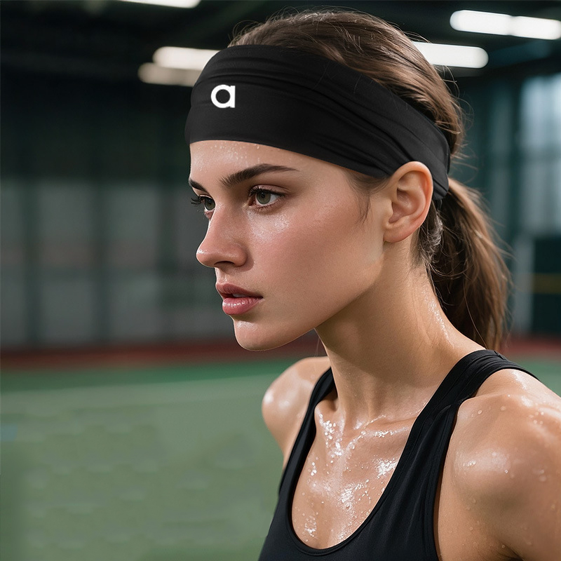 alyoYoga Hair Bands Wide Fitness Excerise Supplies Running Gym Sport knitted Elasticity Absorb Sweat Headband