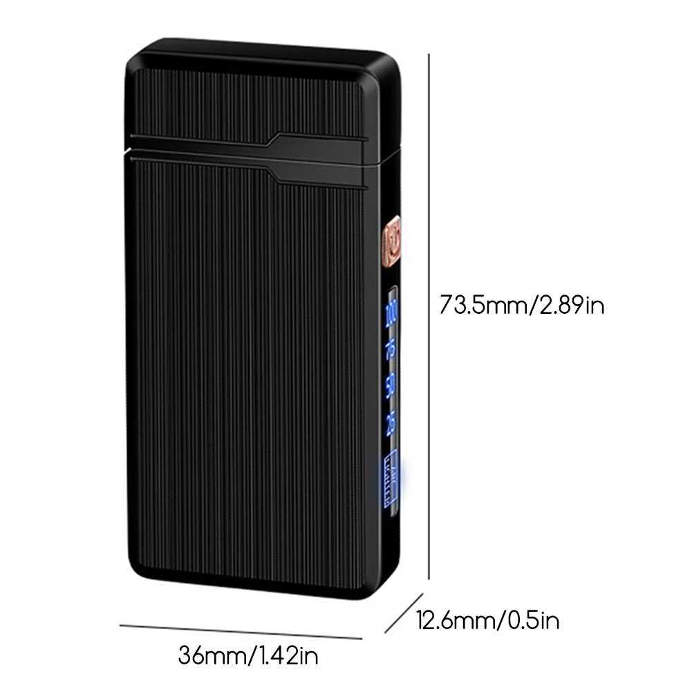 Double Arc Lighter USB Electric Windproof Flameless Lighter Rechargeable TouchSensor Lighter Present for Dad C251022
