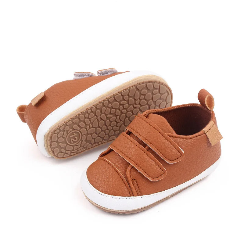 Rubber Sole Baby Shoes Kids Sneakers Girl Boy Solid Color Socks Infant Toddler Non Slip Sports 251022