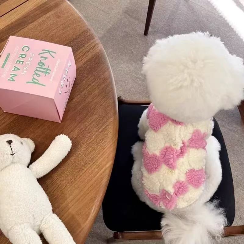 T1779 Puppy Dog Clothes Autumn and Winter 2025 New Pet Teddy Bichon Schnauzer Kitten Small Puppy Winter