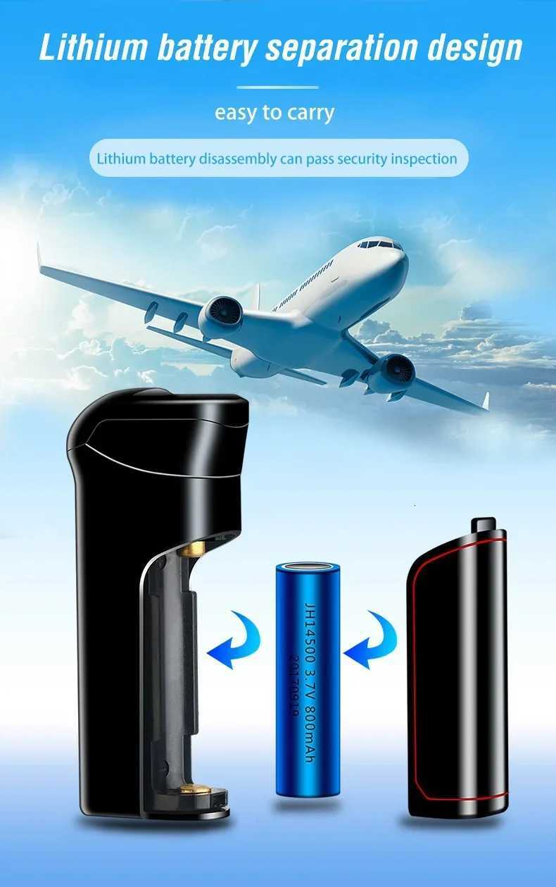 Smart Touch Replaceable Battery USB Electronic Lighter Rechargeable Windproof Gift Men Rotating Plasma Arc LighterNO GAS IN C251022