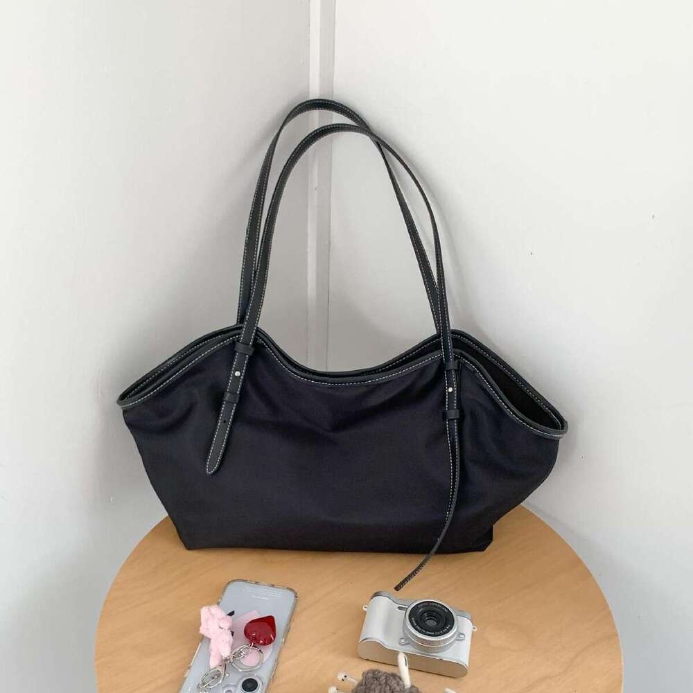 Nylon New Women's Shoulder Korean Style Trendy Commuter Casual Versatile Large Capacity Tote Bag For Women B5