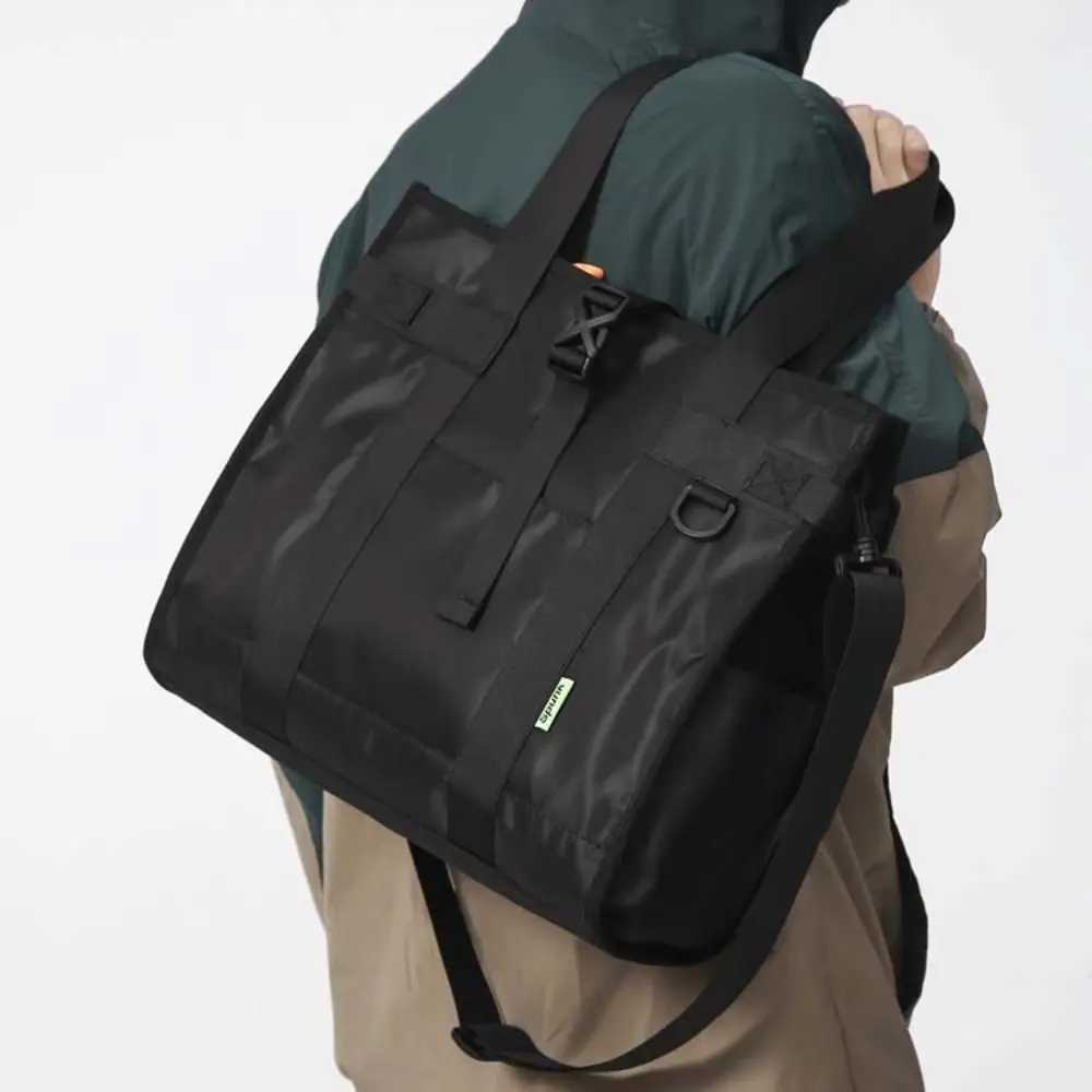 Multipocket Large Capacity Oxford Briefcase Multifunctional Waterproof Men Handbag Portable Solid Color Shoulder Bag Travel W251022