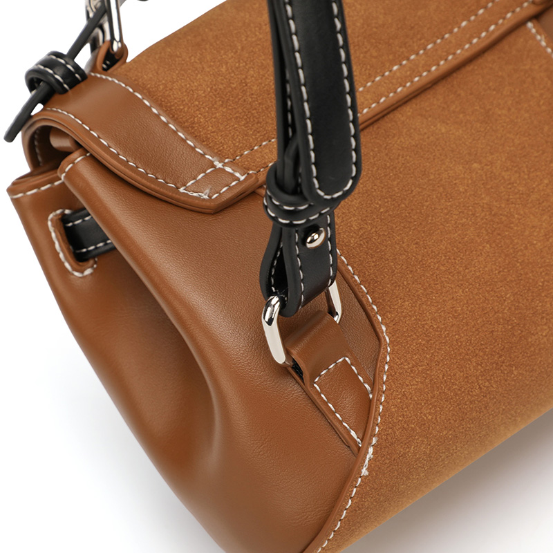 Sewafox Mini Backpack Women PU Leather Crossbody Shoulder Bag Removable Strap Brown White Purple Brown