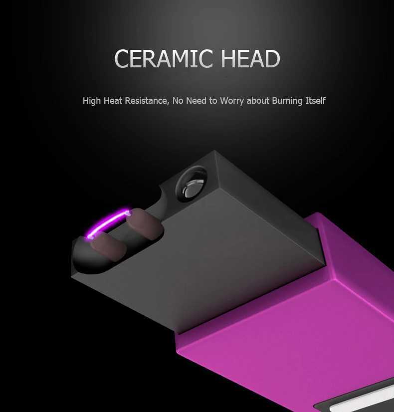 USB Rechargeable Portable Metal Lighters Pulse Single Arc Lighter Flameless Plasma Creative Mens Selected Selfdefense Tool C251022