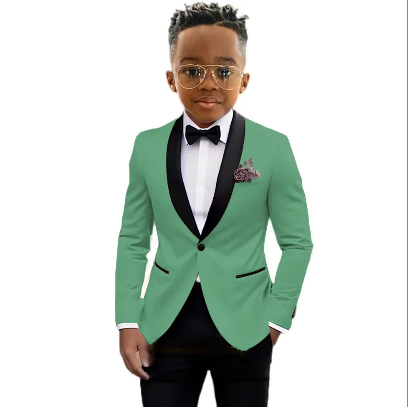 Suit For Boy 2 Piece Blazer Pant Sets Wear Birthday Stage Child Slim Fit Wedding Suit Set Formal Performance Costumes 216 Years 251021