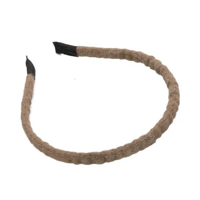 Retro Autumn Winter Wool Knitting Headbands Fashion Plush Elastic Hair Bands For Woman Girls Simple Sweet Temperament Hair Hoop V251022