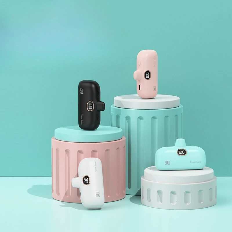 10000mAh Mini Small Capsule Power Bank 20W Fast Charging Portable Pocket Suitable for IPhone Etc J251114