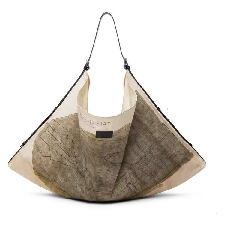 Collaboration Series Canvas Design Sense Niche Tote Single Shoulder Large Capacity Bag