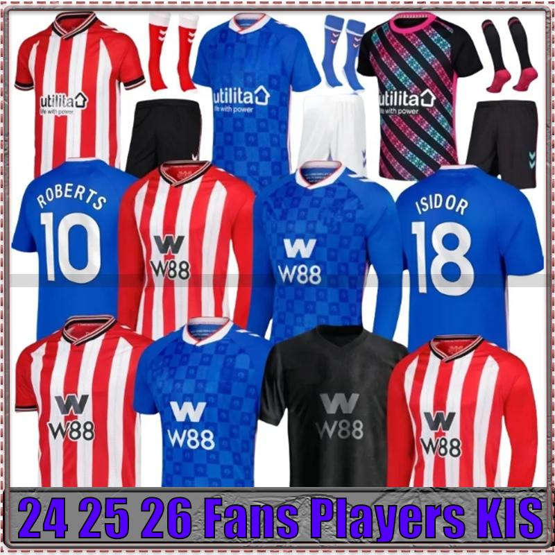SUNDERLAND 25 26 Home Away Football Soccer Jerseys STEWART SIMMS ROBERTS AMAD CLARKE DAJAKU EMBLETON EVANS O'NIEN 2025 2026 Football Shirt PRITCHARD 2005 Retro