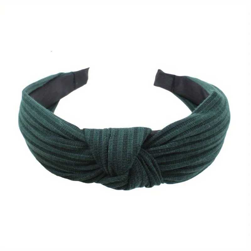 Knitted Knotted Solid Wide Headbands Women Girls New Fashion Hair Hoop Simple Cross Knot Hairbands Headwear Hair Accessories V251022