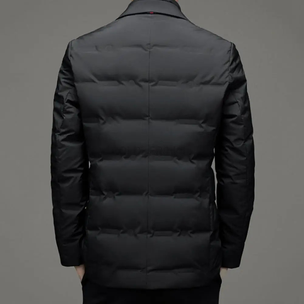 Down Jacket Mens Business Casual Suit White Duck Down Coats with Removable Inner Mens Winter Jacket 251020