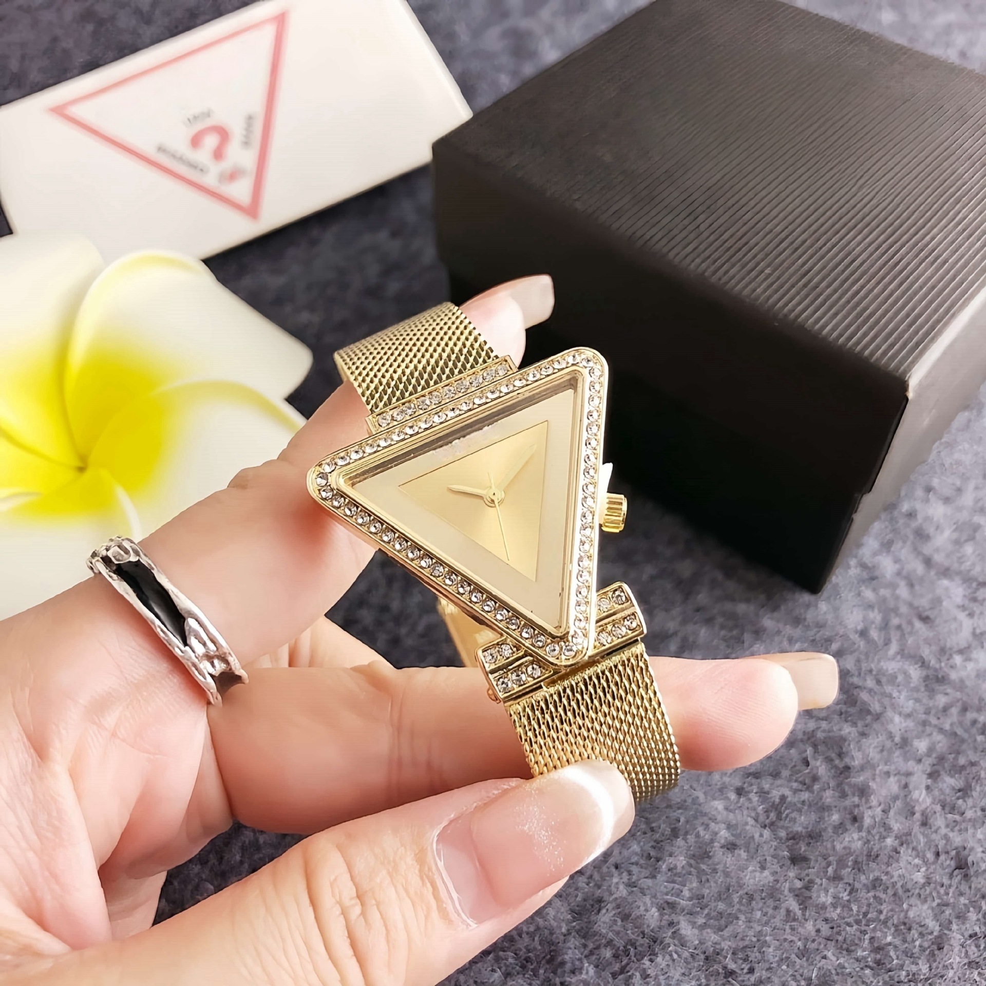 Designer Watch Diamond-shaped High-end Fashion Watch Waterproof High-end Gift For Women Decorative Watch Luxury Watch For Women