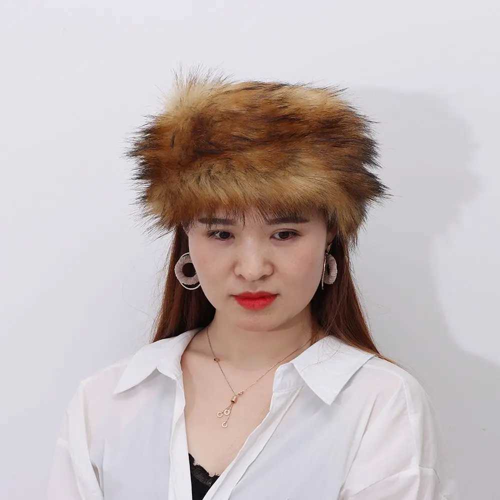 Ski Snow Earwarmer Faux Fur Headband Women Earmuff Fluffy Russian Caps Outdoor Winter Hats V251022
