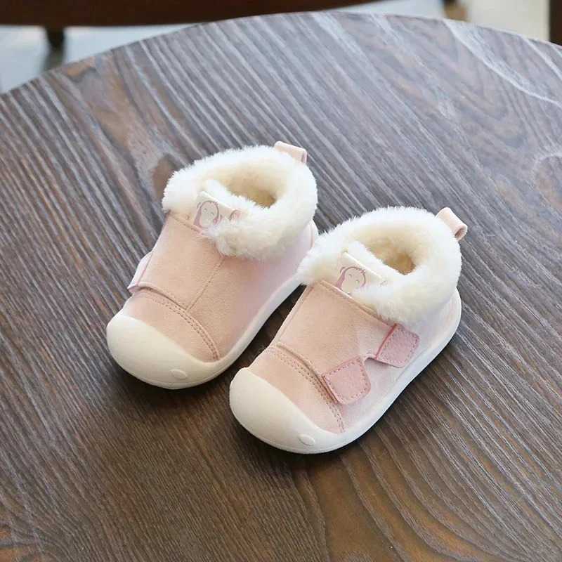 Autumn Winter Baby Girls Boys Snow Boots Warm Plush Infant Shoes Kids Outdoor Comfortable Soft Soled Children Cotton 251022