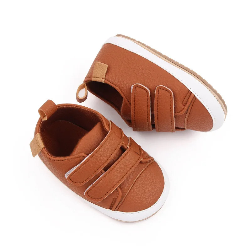 Rubber Sole Baby Shoes Kids Sneakers Girl Boy Solid Color Socks Infant Toddler Non Slip Sports 251022