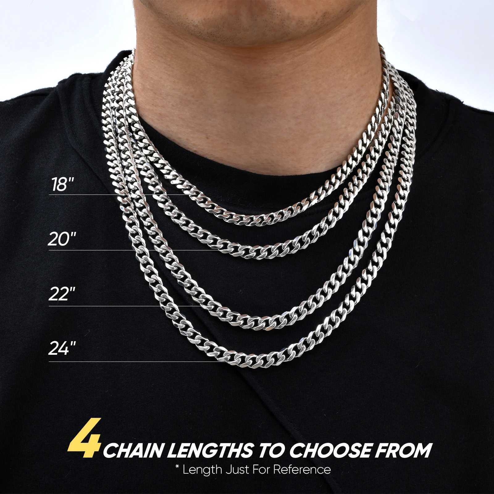 Round Box Chain for Men BoysGold Silver Black Plated Stainless Steel Chain CollarsUnisex Jewelry Gifts18 to 30 Inch V251022