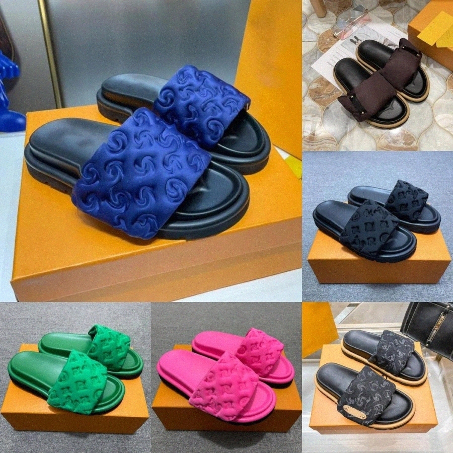 Designer Sandals Goldenglow Women mens Slippers Platform Sandal Chunky Beach EVA Slides Dad Golden Glow Mules Waterproof Comfort Pink Size 35-44 a1fl#