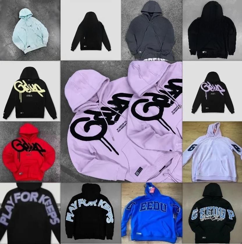 Designer Geedup Hoodie Street Fashion Versatile Letter Embroidery Sports Hoodie Y2k Haruku Designer Hoodie Jacket Tracksuit Men Polo Veste Coat Rock T