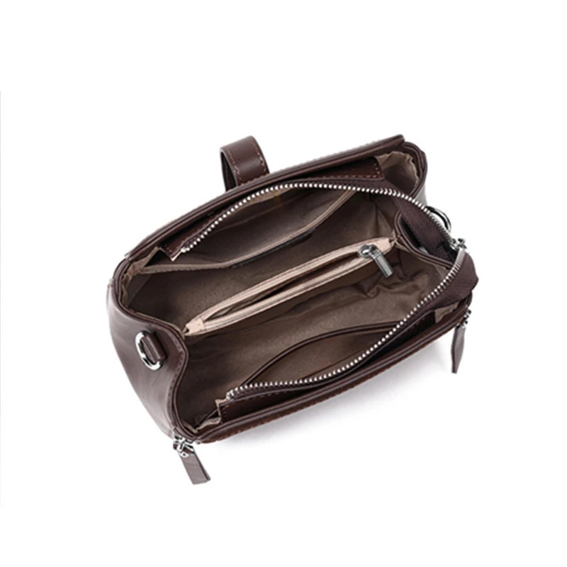 Burminsa Retro Suede Cowhide Genuine Leather Tote Handbags For Women 2025 Bucket Ladies Shoulder Crossbody Bags 251018