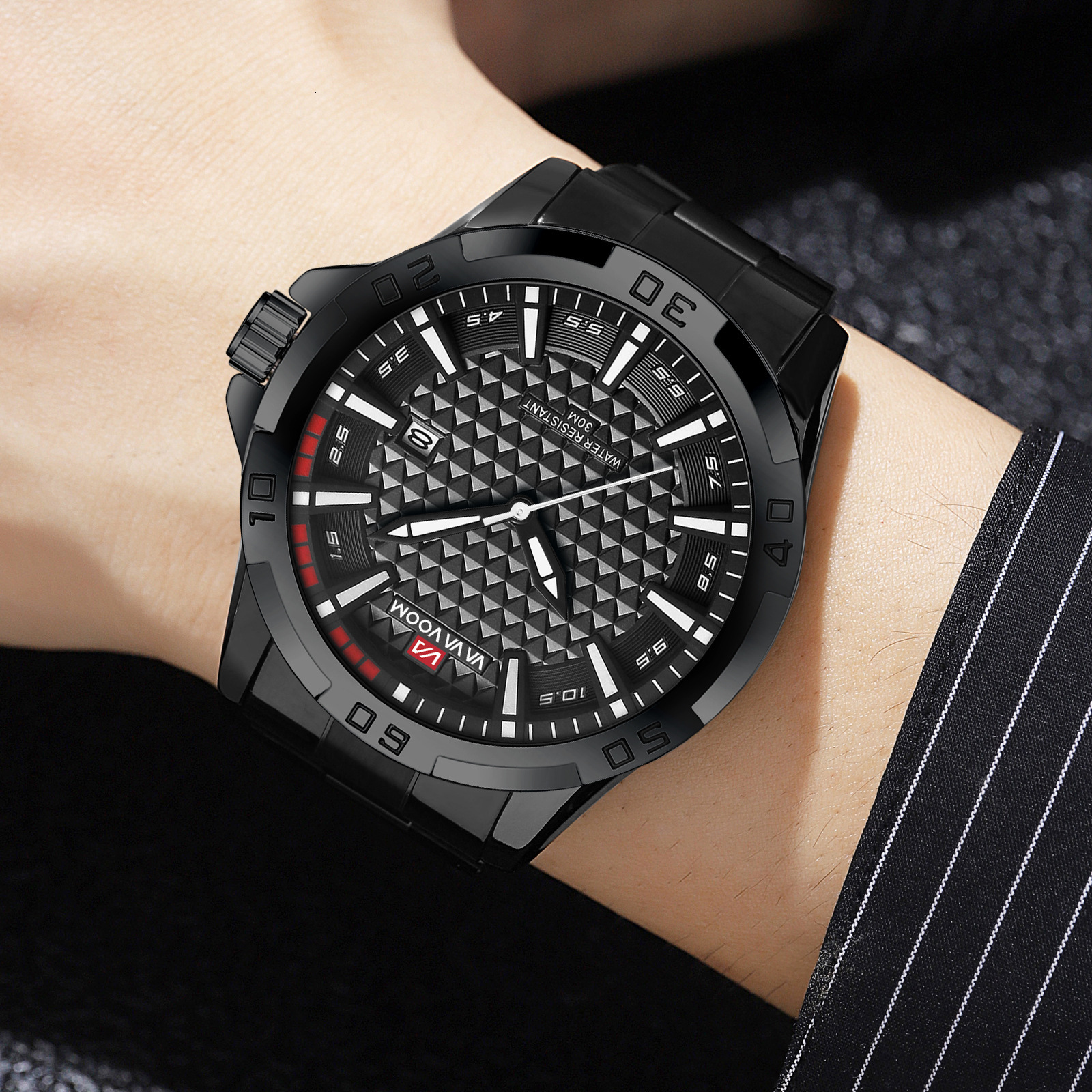 Designer Watch Concept Luxury Watch Watch Waterproof Quartz Watch Large Dial Luminous Men's Watch Air Hole High-end Fashion Watch Men