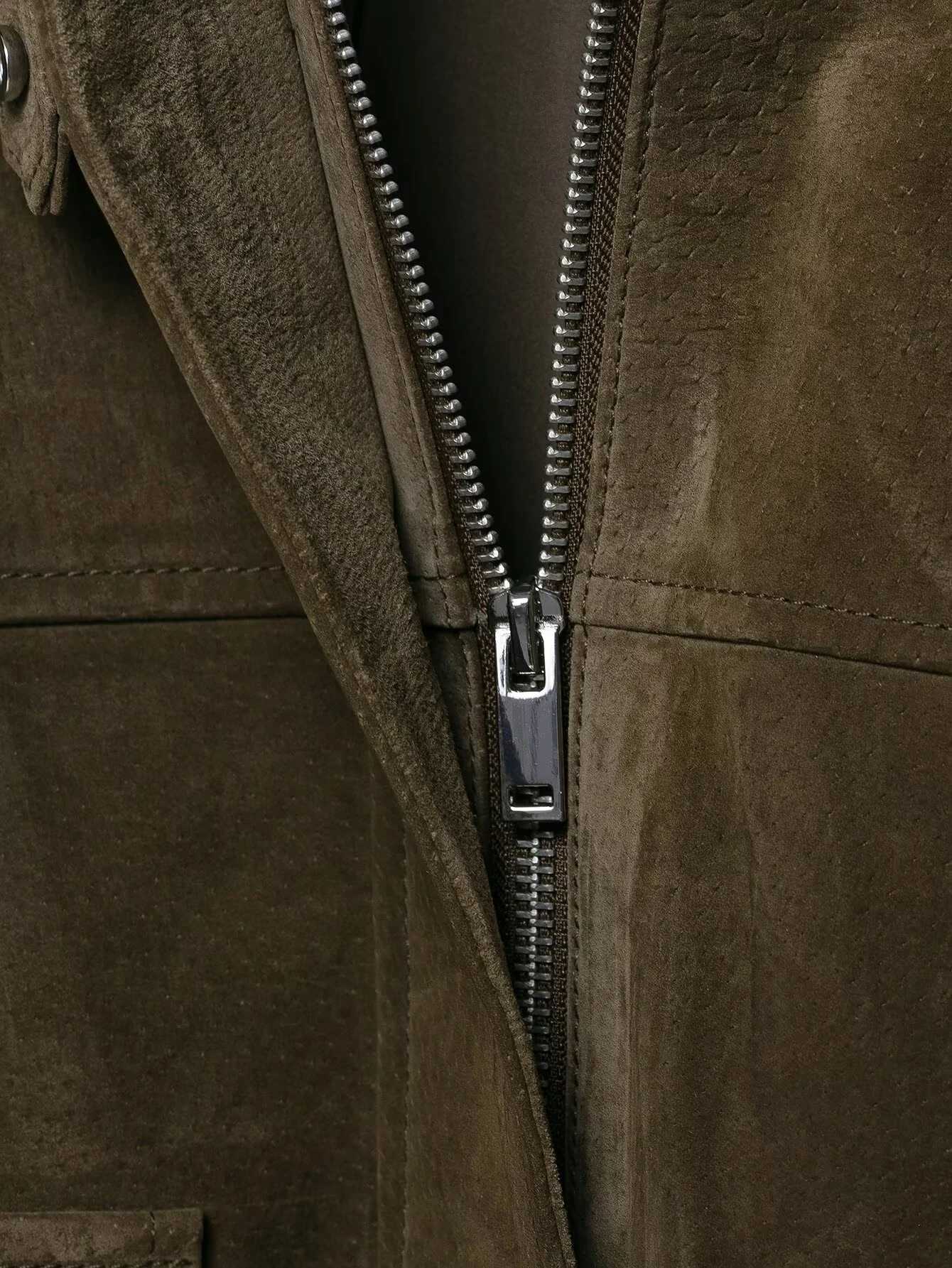 2025 Autumn New Product European and American Style Fashion Womens Wear Pure Leather Pilot Jacket Coat Y251105