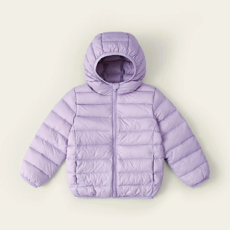 Childrens Lightweight Down Jacket White Duck Down Parka with Hood Autumn and Winter Warm Boys Girls Outdoor Jacket 251021