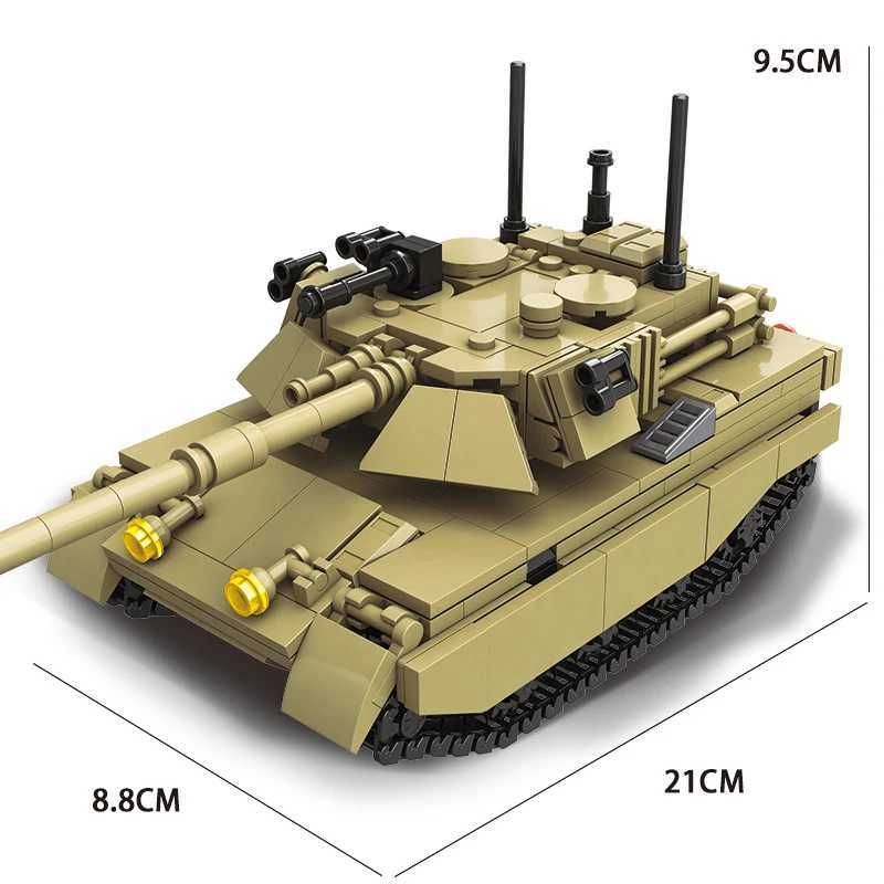605pcsM1A2 Main Battle Tank Set Childrens educational building block toy Christmas gift Birthday gift J251022
