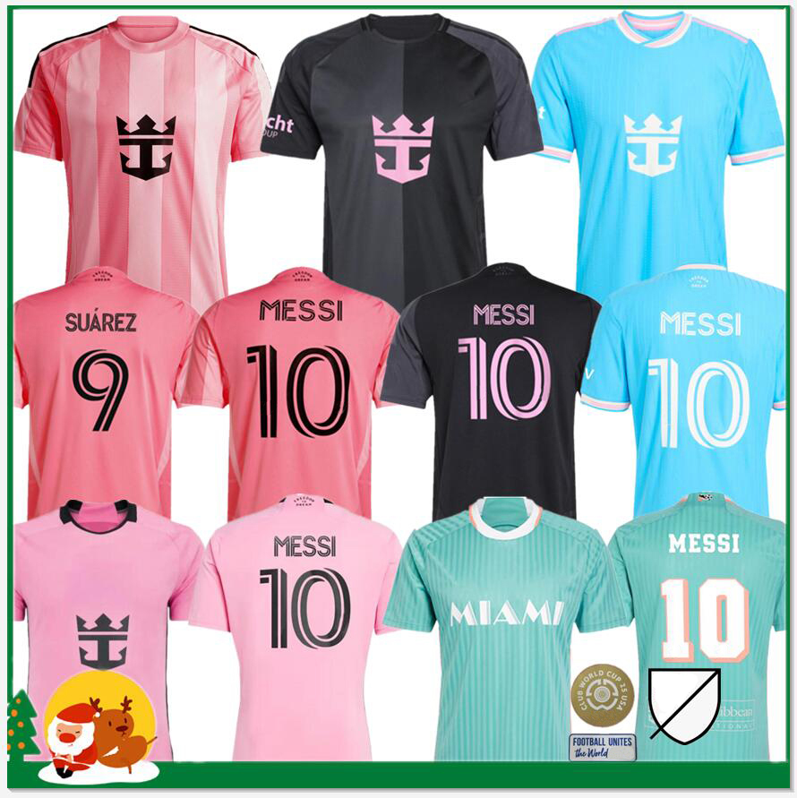 InterS Miami CF Soccer Jerseys miamikids MESSIS SUAREZ Home Away Football Shirts kits 2025 miamia SERGIO JORDI ALBA MOTA Jersey MEN Kids Kit Child