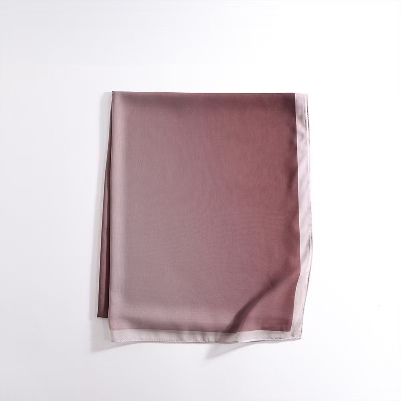 T2116 new style pure color gradient color silk scarf ladies scarf spring and autumn thin yarn shawl