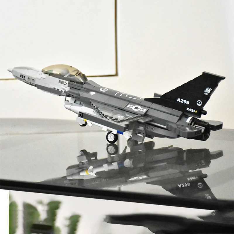 521pcs Military Series Fighter Plane Assembly Building Blocks Model Childrens Educational Toys For Christmas Gifts J251022