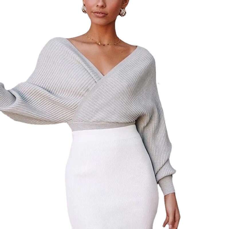 2025 Women's 3D Stereo Designer Sweater - Waist-Cinching Off-Shoulder Long Sleeve Pullover, Versatile Knitted Top for Inner & Outer Wear